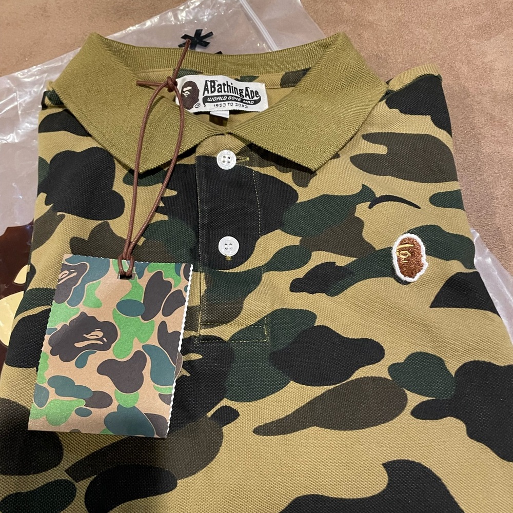 A bathing ape polo shirt